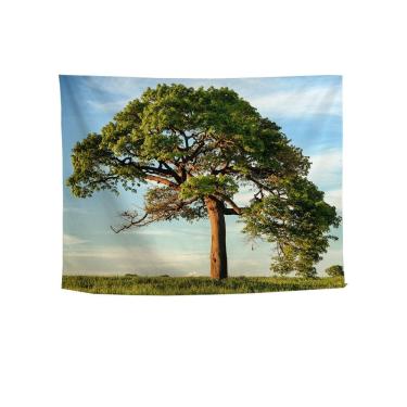 Imagem de Tapeçaria, paisagem de árvore, parede, 150x100cm, fibra de poliéster