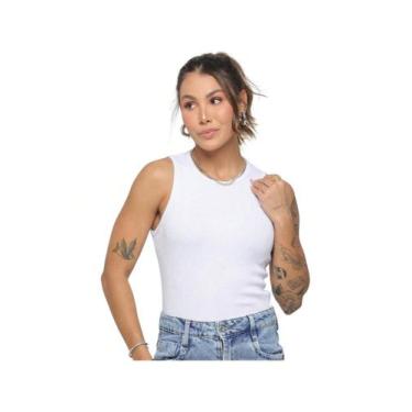 Imagem de Regata Feminina Básica em Canelado Costas Fechadas Slim - Audax Brasil