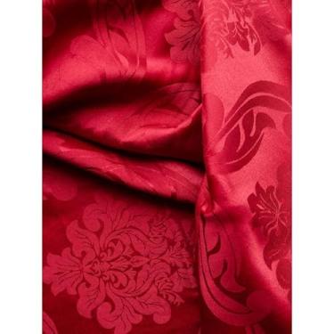 Imagem de Toalha de Mesa Luxo Quadrada para 4 Lugares Jacquard Original Tecido Grosso