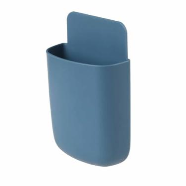Imagem de ZJchao Caixa de Armazenamento Com Controle Remoto, Elegante, Montagem na Parede, Suporte de Telefone, Organizador Multifuncional para Sala de Estar, Quarto, Material Abs Durável (Azul-marinho)