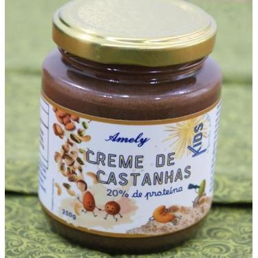 Imagem de Creme de Castanhas KIDS com 20% de PROTEÍNA - 250g Amely