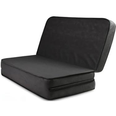 Imagem de Colchão Dobrável de Casal 4X1 Multiuso Colchão Colchonete Sofá Puff