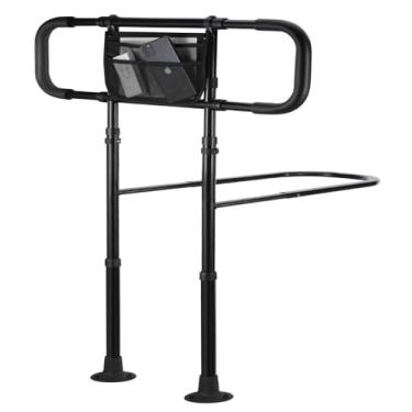 Imagem de Yetulike Trilhos de cama para segurança de idosos adultos, trilho de assistência de camas resistentes para idosos; camas ajustáveis, trilho estável, protetor de bengala com alça estendida - Adequado