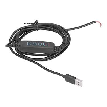 Imagem de HEEPDD Cabo USB de Fonte de Alimentação Com Escurecimento de Luz LED, Cabo de Alimentação Regulável Em PVC de 2 M Com Controle de Botão, para Lâmpadas de Mesa USB Luzes de
