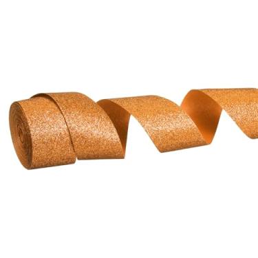 Imagem de PATIKIL Rolo de fita de glitter metálico, 2,5 cm x 10 metros, fita brilhante de um lado, rolos de tecido de embrulho de presente para artesanato faça você mesmo, buquê de casamento, festa, decoração