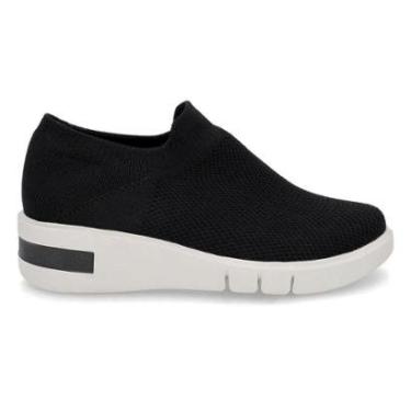 Imagem de Tênis Usaflex Feminino Slip On Tricot Detalhe Sola Casual AM01004-Feminino