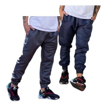 Imagem de Kit De 2 Calças Tactel Jogger Esportiva 2 Bolsos Lateral 016 - J94, 1 
