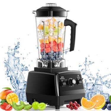 Imagem de Liquidificadores para cozinha com jarro de 1,927 g e copo de 590 ml, liquidificadores de bancada sem BPA para smoothies, liquidificador de smoothie para trituração de gelo, bebidas congeladas