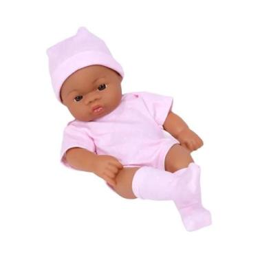 Imagem de Boneca Bebê Reborn Africana Negra 20cm, Brinquedo De Alta Qualidade Co