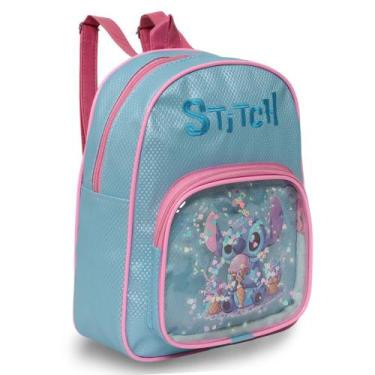 Imagem de Mochila Infantil Stitch Mini Bolsa Costas Para Passeio - Plike
