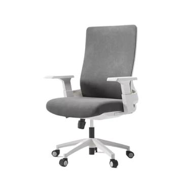 Imagem de Cadeira de escritório ajustável, encosto, computador, confortável, sedentário, ergonômico, malha giratória, conferências (cinza)