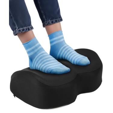 Imagem de The Original Everlasting Comfort descanso para os pés embaixo da mesa para uso no escritório, alívio da dor durante todo o dia e apoio para as pernas, descanso para os pés ergonômico