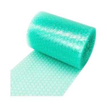 Imagem de Plástico Bolha Em Forma De Coração Rosa E Azul 20cmx5 Metros Embalagem