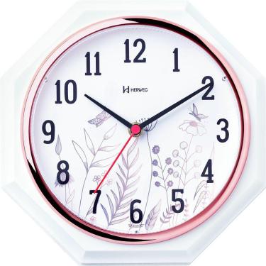 Imagem de Relógio De Parede Oitavado Herweg 660029 Rosé