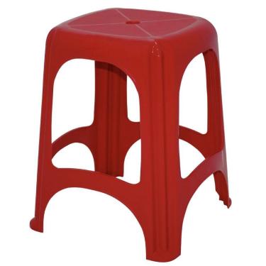 Imagem de Banqueta Niterói Em Polietileno Vermelha - 92411040 - Tramontina