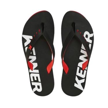Imagem de Chinelo Kenner Red PVC Masculino Dedo Beach Tira Larga Conforto Origin