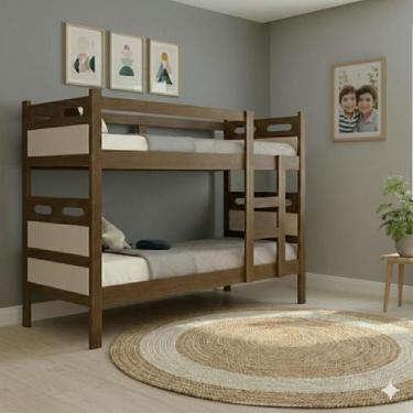 Imagem de Beliche Solteiro Moderna Em MDF Transforma Em Duas Camas De Solteiro -