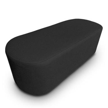 Imagem de Puff Orgânico Oval Curvo Redondo Para Sala Confortável e Reforçado Bou