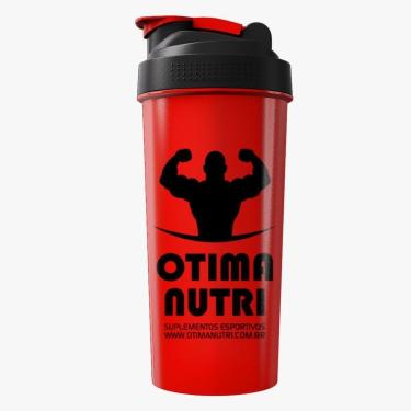 Imagem de Coqueteleira 600ml Vermelha e Preto - OtimaNutri-Masculino