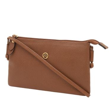 Imagem de Bolsa Feminina Transversal De Couro Mariart Onix