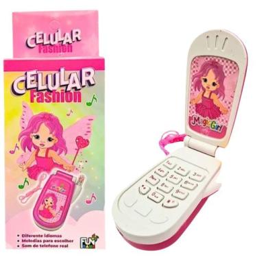 Imagem de Kit 2 Celular Infantil Brinquedo Luz Som Lembrancinha Prenda - Fun Gam