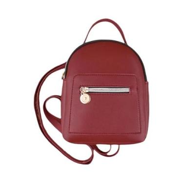 Imagem de Mochila De Moda Em Couro PU Para Meninas Adolescentes, Bolsa De Ombro 