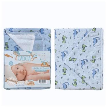 Imagem de 1 Toalha De Banho ul Bebê Forrada De Fralda Com Capuz - Dugu