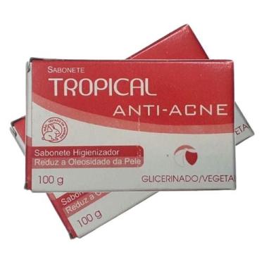 Imagem de Sabonete Anti Acne Glicerinado 100G Tropical - Kit 2 Barras