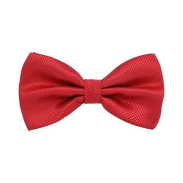 Imagem de Gravata Borboleta Masculina Sólida Clássica Xadrez Da Moda Para Casame