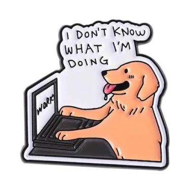 Imagem de Broche De Esmalte De Pato Trabalhador, Engraçado E Humorístico, Joia D