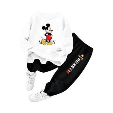 Imagem de Conjunto De Moletom E Calça Com Estampa Disney Mickey Para Meninos, Pr