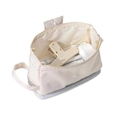 Imagem de Estojo De Lápis Dobrável De Grande Capacidade Com Duas Camadas, Bolsa 