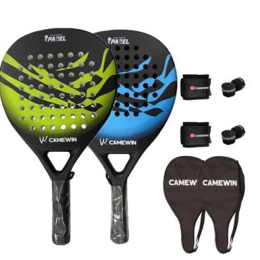 Imagem de Raquetes de praia CAMEWIN Carbon Fiber 2 PCS com acessórios
