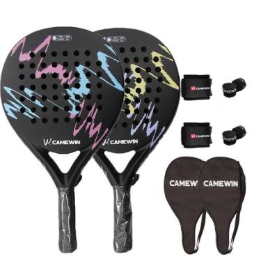 Imagem de Raquetes de praia CAMEWIN Carbon Fiber 2 PCS com acessórios