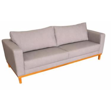 Imagem de Sofá Argélia Tecido Acquablock Impermeável Pé Base Madeira 210cm - 4R 