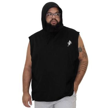 Imagem de Colete Moletom Regata Com Capuz Dibre Basquete P ao G5 Plus Size Masculino-Unissex