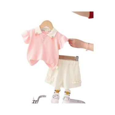 Imagem de Conjunto De Roupas De Verão Para Bebês Meninas, Camiseta De Manga Curt