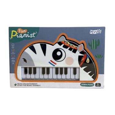 Imagem de Piano Infantil Teclado Musical 22 Teclas Zebra -  AXM 230
