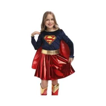 Imagem de Fantasia De Carnaval De Halloween Para Meninas, Fantasia De Supergirls