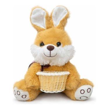 Imagem de Coelhinho Da Pascoa Com Cestinha Médio Presente Decoração - - FIZZY, B
