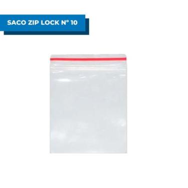 Imagem de Sacos Plásticos Zip Lock nº10 24x34cm 100 unidades Talge