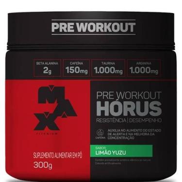 Imagem de Horus - Pré Treino (300g) Max Titanium, 1, 300g, 300g, Limão Yuzu