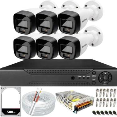 Imagem de Kit 6 Câmeras de Segurança Intelbras VHD 3220 B Full Color com Áudio D