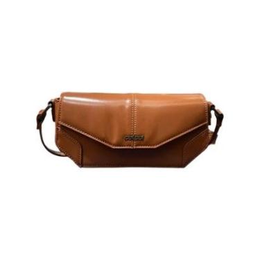 Imagem de Bolsa Feminina Colcci Crossbody Brand Pequena Caramelo-Feminino