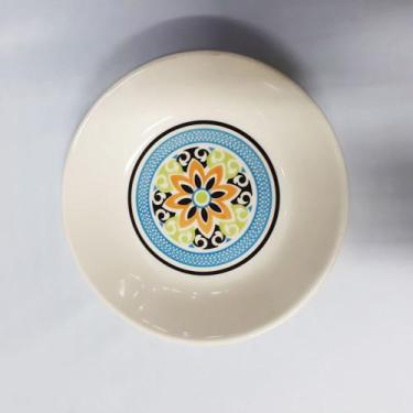 Imagem de Prato fundo americano mandala colors 19cm ceramica - CLASS HOME