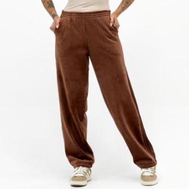 Imagem de Calça Rosa Bella Wide Leg em Veludo Cotelê Feminina-Feminino