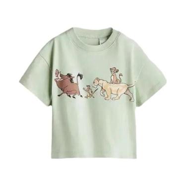 Imagem de Camiseta De Verão Para Meninos Com Estampa De Desenho Animado, Manga C