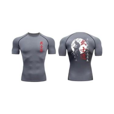 Imagem de Camiseta Masculina De Compressão De Secagem Rápida De Manga Curta Esti