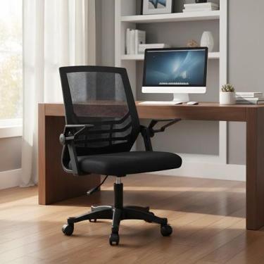 Imagem de Cadeira Escritório Ergonômica Mesh Preta Giratória LC1 - VINIK