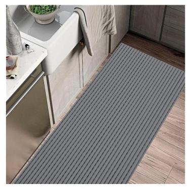 Imagem de Passadeira Emborrachada Antiderrapante Impermeável Largura 43cm Tapete